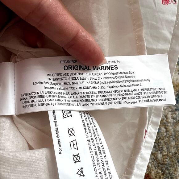 Original Marines girl's dress floral pink white 3 4 years old cotton CL1 - Picture 3 of 5